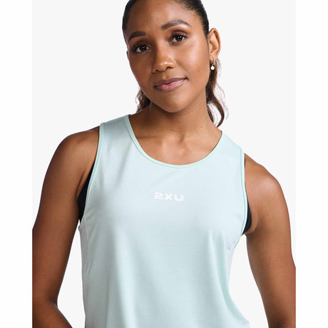 2XU Motion Tank camisole de course à pied pour femme - Glacier