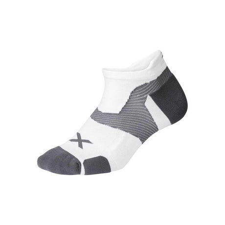 2XU Vectr Cushion No Show blanc gris