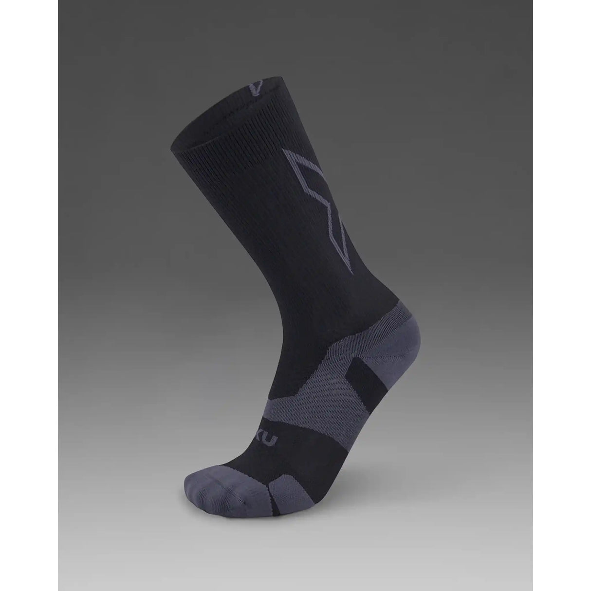 2XU Vectr Light Cushion Crew chaussettes de course - Noir / Titanium