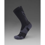 2XU Vectr Light Cushion Crew chaussettes de course - Noir / Titanium