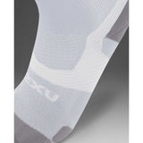 2XU Vectr Light Cushion Crew chaussettes de course a pied unisexe détails - Harbor Mist / White