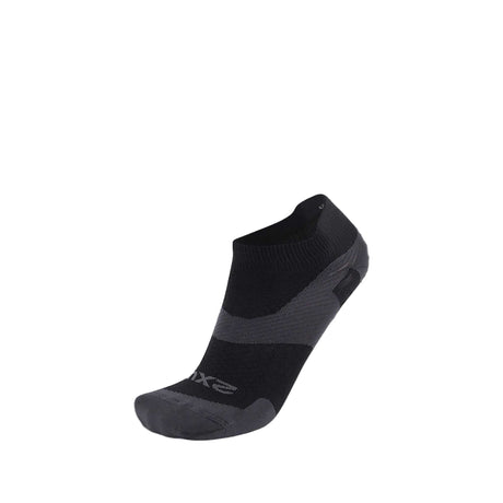 2XU Vectr Ultralight 1/4 Crew bas compressifs de course à pied - noir / titane