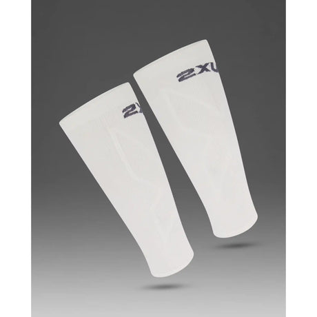 2XU manchons de compression X pour mollets - Blanc / Blanc