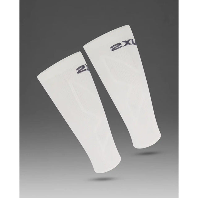 2XU manchons de compression X pour mollets - Blanc / Blanc