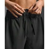 2XU Hi-Rise short 4 pouces femme - Black / Silver Reflective