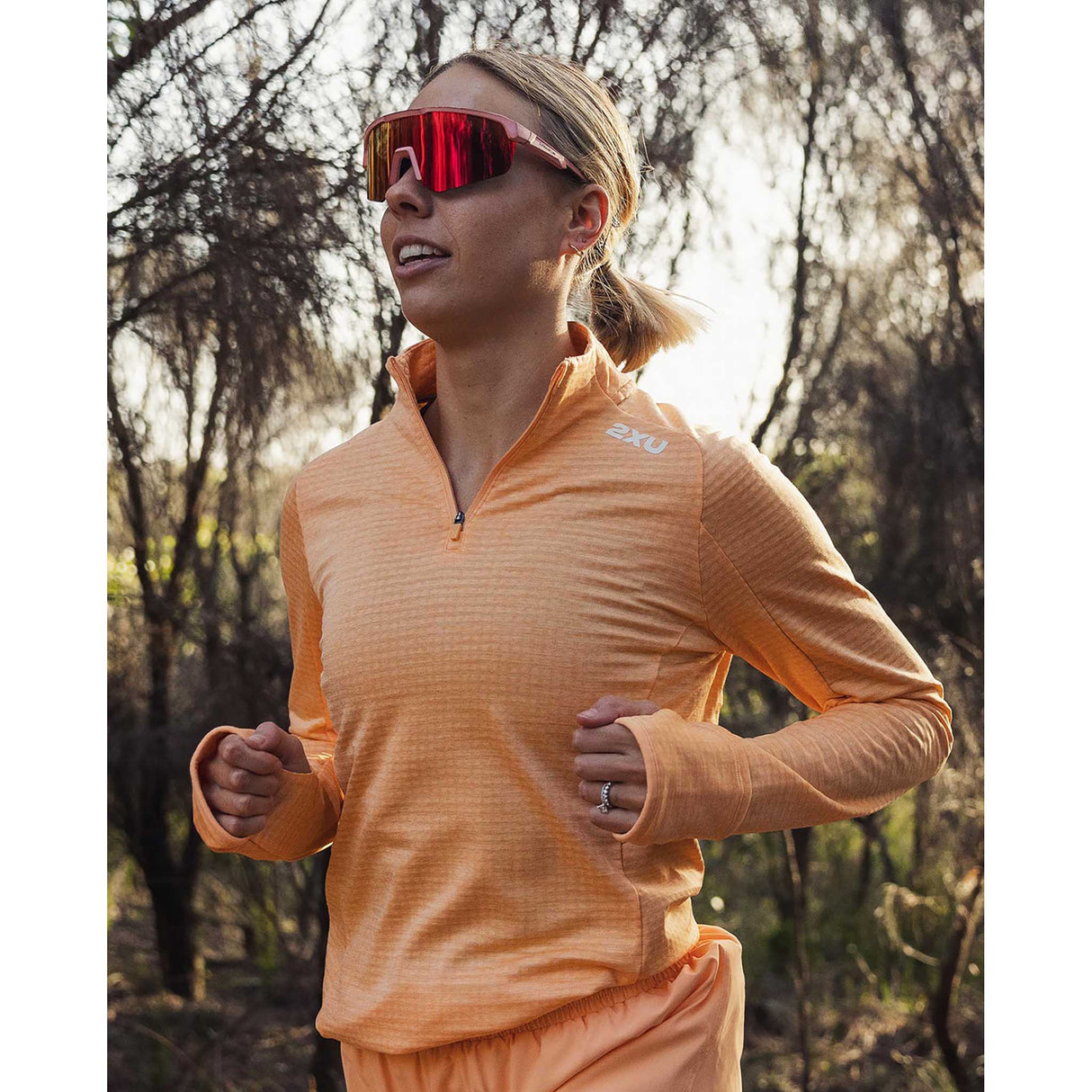 2XU 2XU Ignition 1/4 Zip chandail de course à pied à manches longues pour femme