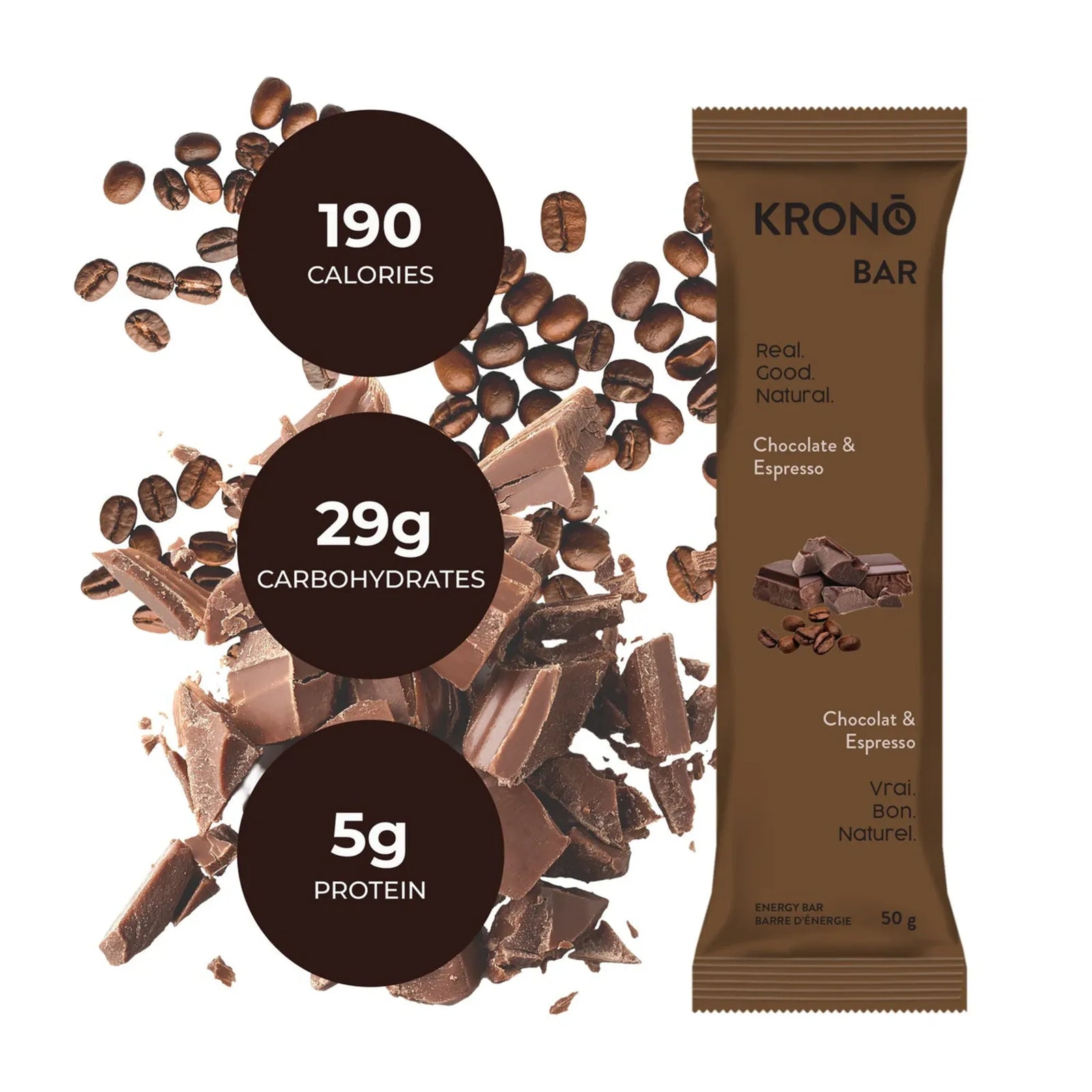 Krono Nutrition Energy Bars Chocolate & Espresso