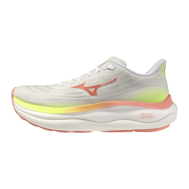 Mizuno Wave Sky 9 femme - GF White / Desert Flower