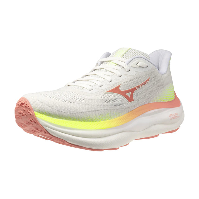 Mizuno Wave Sky 9 femme - GF White / Desert Flower