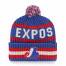 47 Brand Bering Cuff Knit Beanie MLB Montreal Expos - Blue / White / Red