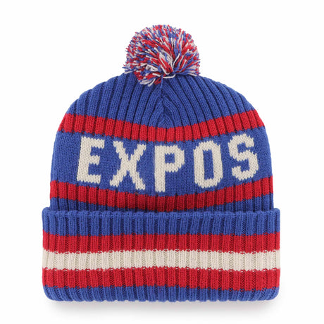 47 Brand Bering Cuff Knit Beanie MLB Montreal Expos - Blue / White / Red