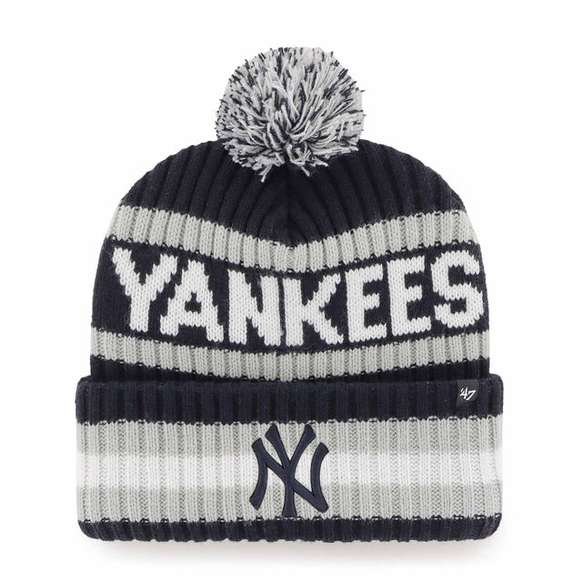 47 Brand Bering Cuff Knit Beanie New York Yankees - Dark Navy / White