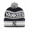 47 Brand Bering Cuff Knit Beanie New York Yankees - Dark Navy / White