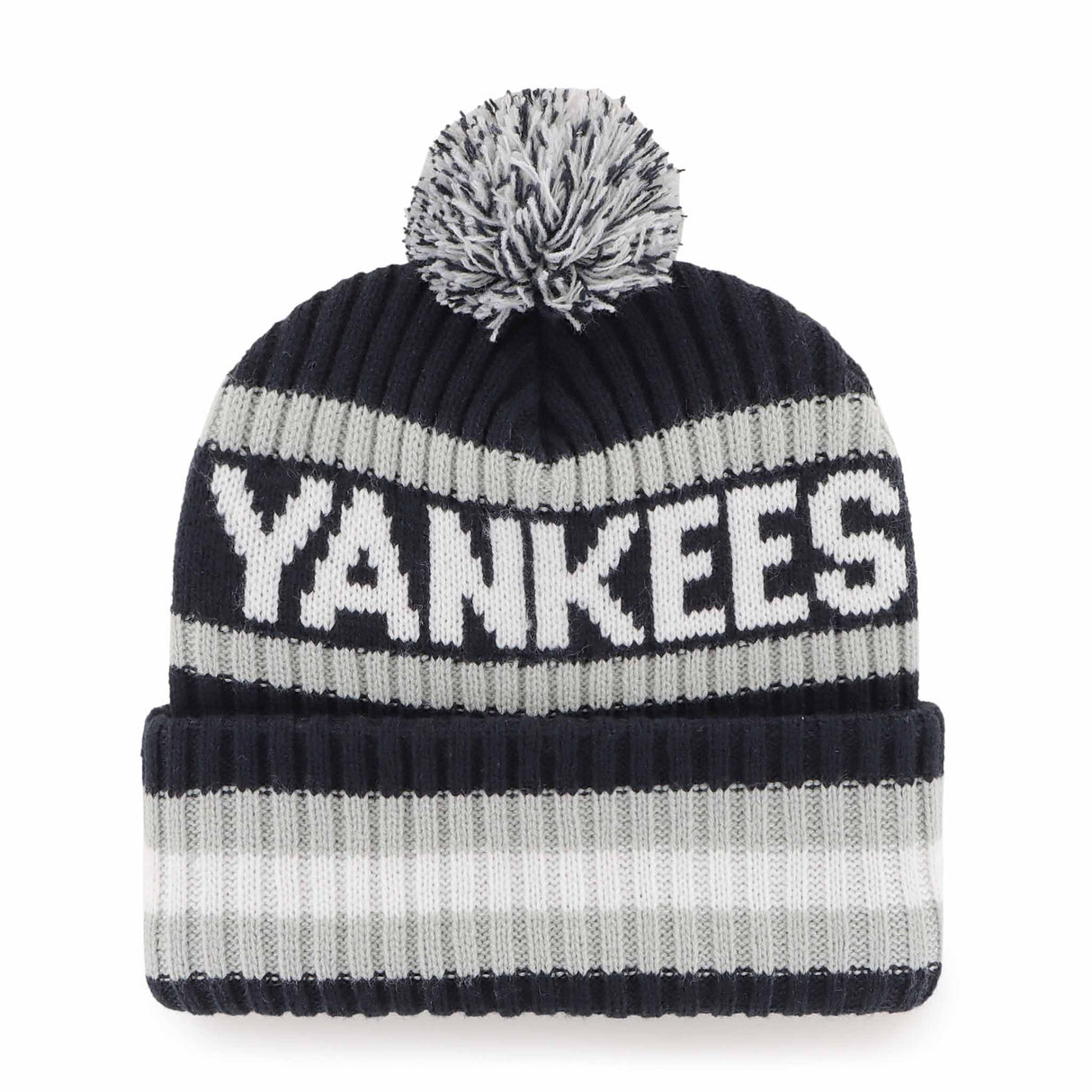 47 Brand Bering Cuff Knit Beanie New York Yankees - Dark Navy / White