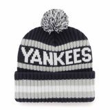47 Brand Bering Cuff Knit Beanie New York Yankees - Dark Navy / White