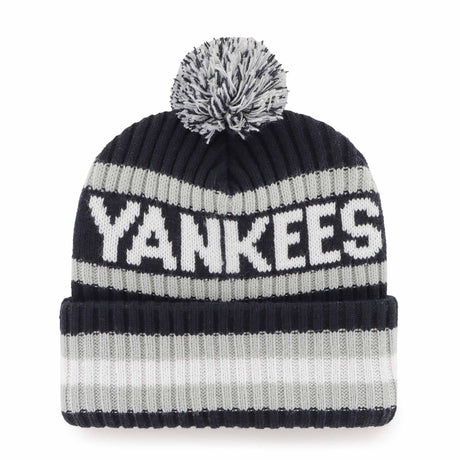 47 Brand Bering Cuff Knit Beanie New York Yankees - Dark Navy / White