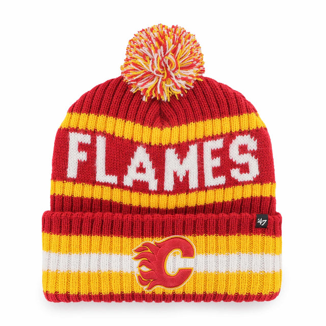 47 Brand Tuque a pompon Bering NHL Calgary Flames