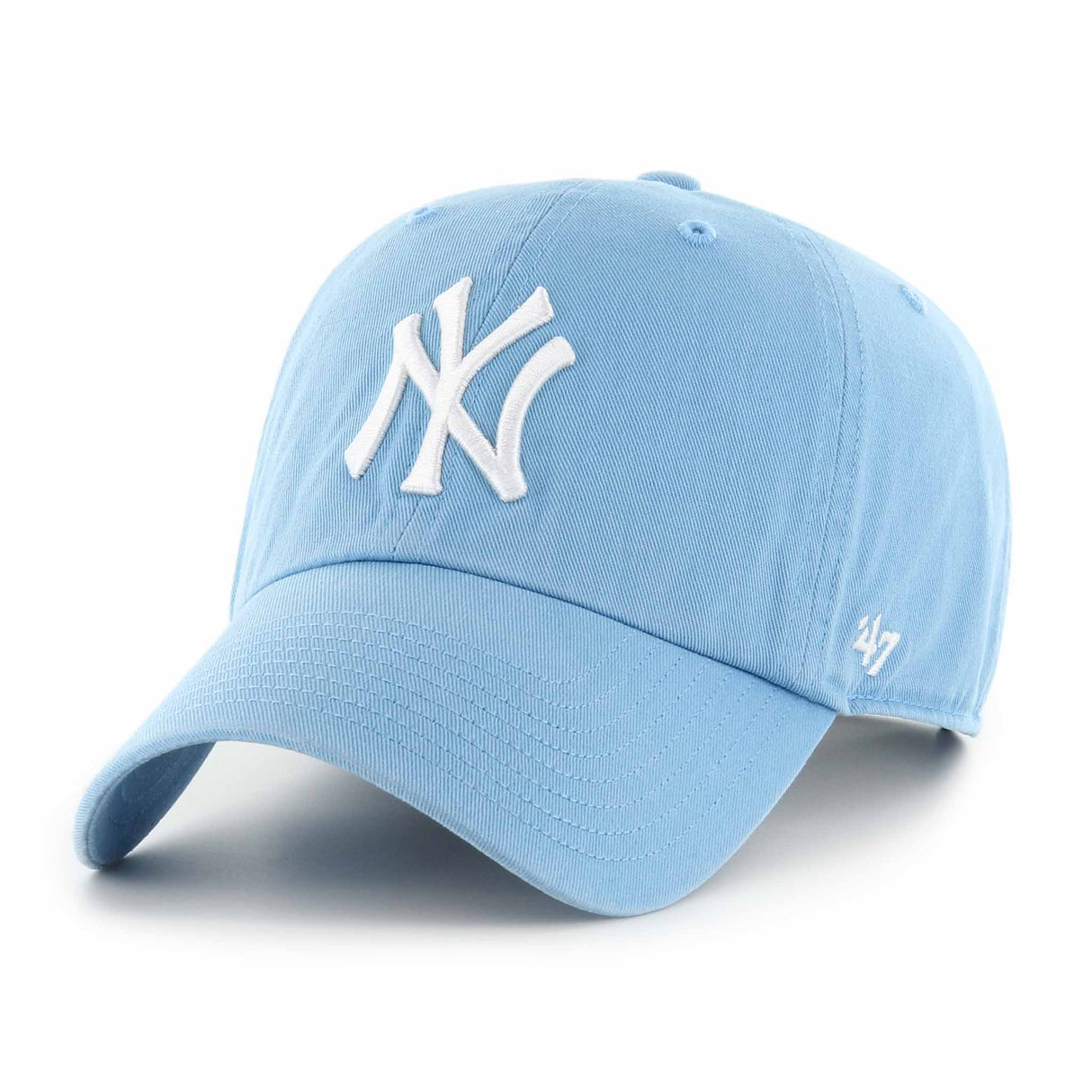 47 Brand Clean Up Cap New York Yankees - Powder Blue / White