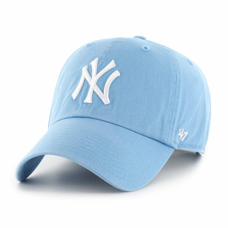 47 Brand Clean Up Cap New York Yankees - Powder Blue / White
