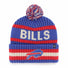 47 Brand Bering Cuff Knit Beanie NFL Buffalo Bills - Blue / Red