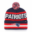 47 Brand Bering Cuff Knit Beanie NFL New England Patriots - Navy / Red / White