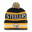 47 Brand 47 Brand Tuque à pompon Bering NFL Pittsburgh Steelers