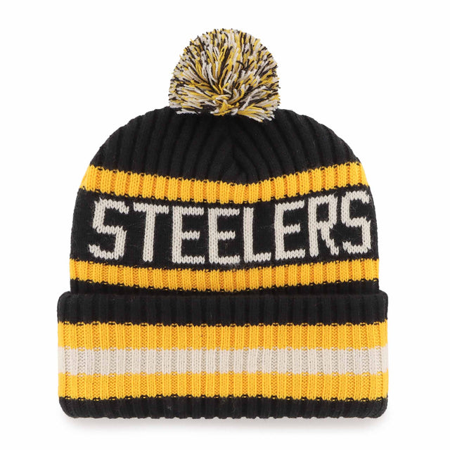 47 Brand 47 Brand Tuque à pompon Bering NFL Pittsburgh Steelers