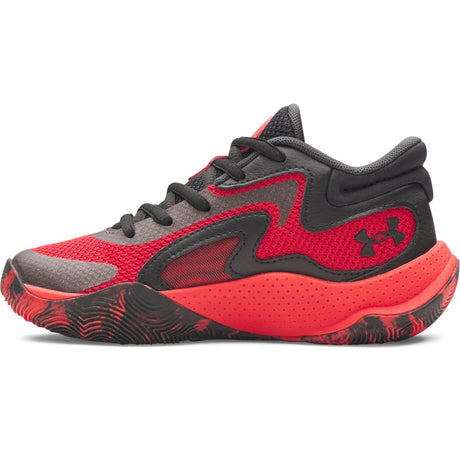 Under Armour Jet '25 Kids' Basketball Shoes - Red / Black