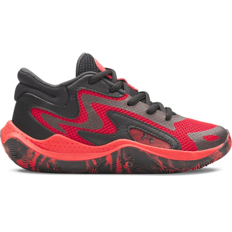 Under Armour Jet '25 Kids' Basketball Shoes - Red / Black