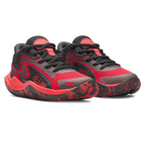 Under Armour Jet '25 Kids' Basketball Shoes - Red / Black