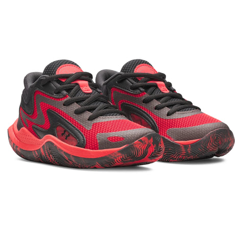 Under Armour Jet '25 Kids' Basketball Shoes - Red / Black