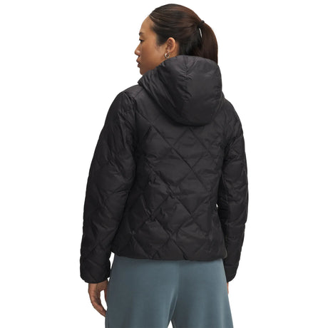 UA Legend Down women's jacket Black / Castlerock - back