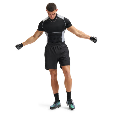 UA Vanish Woven 2.0 men's 6" shorts Black / Castlerock - detail