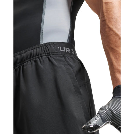 UA Vanish Woven 2.0 men's 6" shorts Black / Castlerock - pocket