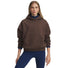 UA Icon Fleece Hoodie for women - Brown, front view