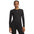 Under Armour ColdGear crew in Ultimate Black / White for women – front view