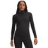 Under Armour ColdGear haut à col montant Noir / Blanc pour femme – vue avant