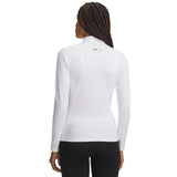 Under Armour ColdGear haut à col montant Blanc / Gris pour femme – vue arrière