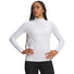 Under Armour ColdGear haut à col montant Blanc / Gris pour femme – vue avant