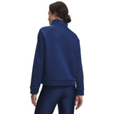 UA Armour Fleece women's 1/2 zip Blackout Navy - back