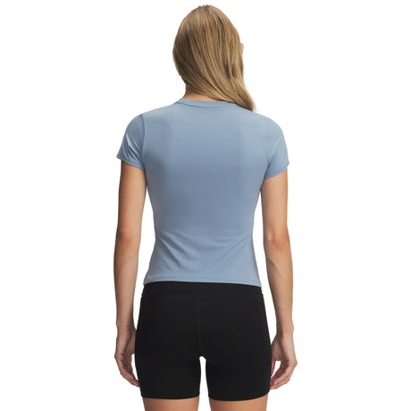 UA Motion t-shirt ajusté à manches courtes pour femme Blue Wind / Blue Fog - dos