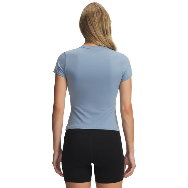 UA Motion t-shirt ajusté à manches courtes pour femme Blue Wind / Blue Fog - dos