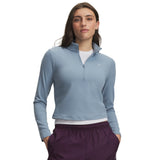 UA Motion chandail demi-zip pour femme Blue Wind / Blue Fog