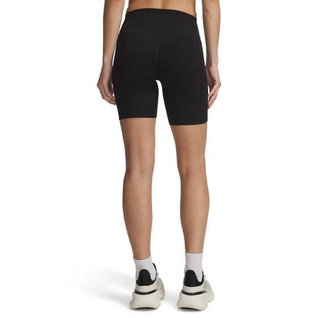 UA Motion women's bike shorts Ultimate Black / Castlerock - back