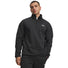 UA Armour Fleece Twist chandail quart-de-zip pour homme Noir / Blanc