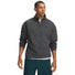 UA Armour Fleece Twist chandail quart-de-zip pour homme Castlerock / Noir