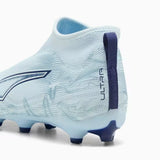 Puma Ultra 6 Match+ Laceless FG/AG Football Boots - Icy Blue / Puma White / Jewel Blue