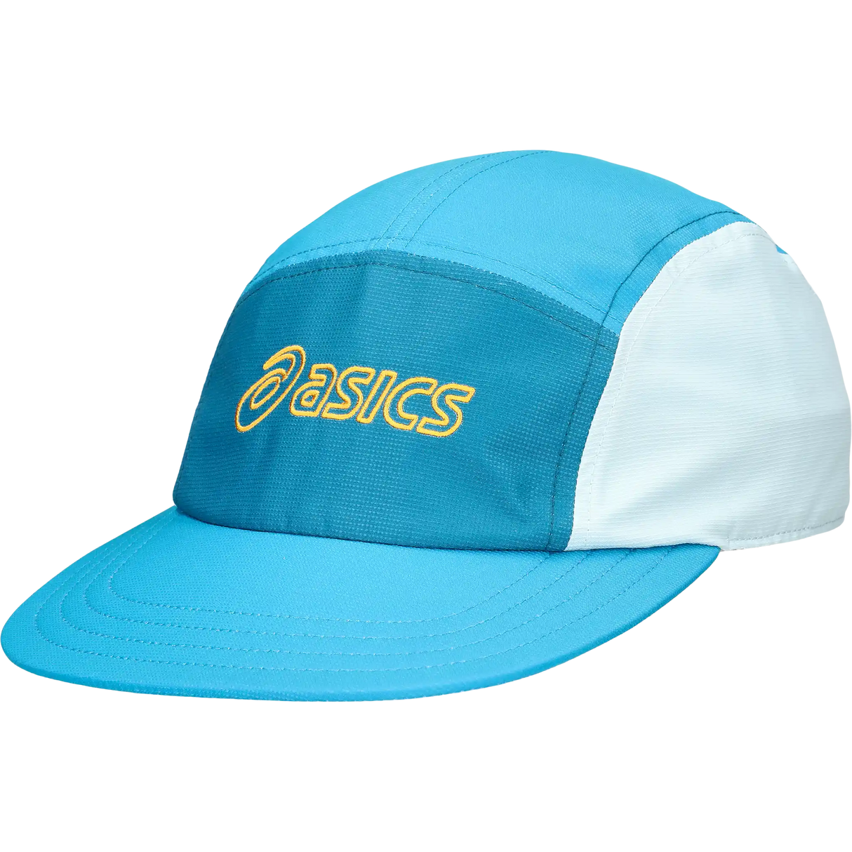 ASICS casquette de course de performance à 5 panneaux - Bleu égéen / Sarcelles foncées