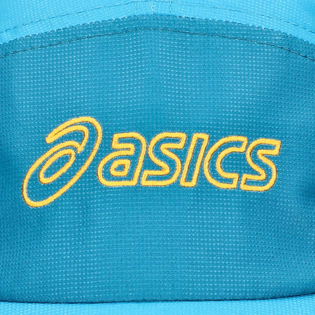 ASICS casquette de course de performance à 5 panneaux - Bleu égéen / Sarcelles foncées
