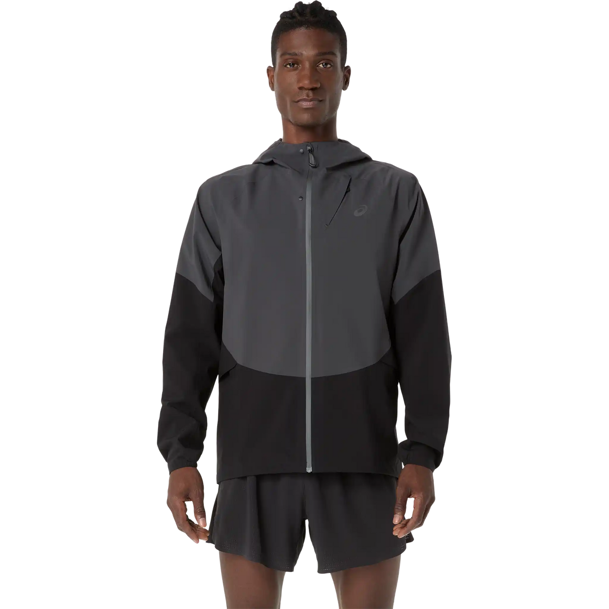 ASICS Metarun Legend Jacket de course à pied homme - Noir performance / Gris graphite